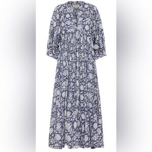 NWT Daughters of India Kyra Midi Dress ~ Blue Iris XXL (12-14)
